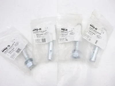 4-Pack Wej-It Concrete Wedge Anchors 3/4" x 6" XBG3460