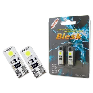 Blesk 194 T10 6000K White LED Wedge Bulbs for License Dome Side Marker Map Trunk - Picture 1 of 4