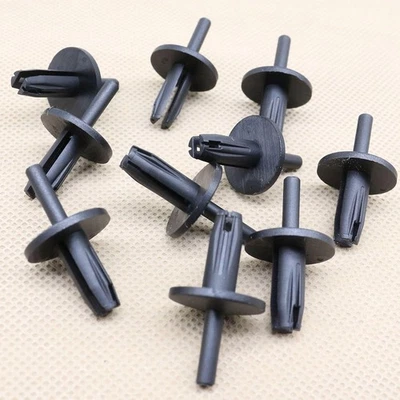 10 clips de retención tipo empuje para guardabarros de auto para GM Chrysler Foto 1 de 2