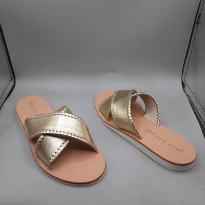 Sandalias de navegación Jack Rogers Sloane X Band para mujer 5,5 M dorado platino A116 Foto 1 de 4