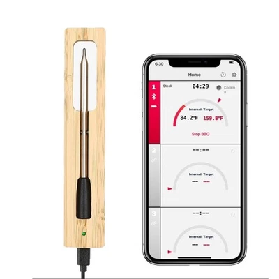 Digital Wireless Bluetooth 350ft Meat Food Smoker BBQ Thermometer  Single Probe - Image 1 of 4