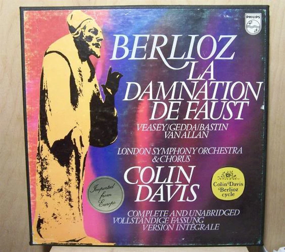 BERLIOZ LaDamnation De Faust DAVIS LP X 3 NM/Vg  BOX PHIIPS 6703 042 - Image 1 of 1