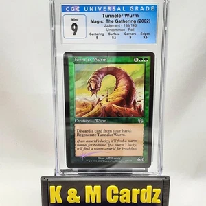 MTG - Judgement - Tunneler Wurm - Foil - Graded - CGC 9 - Picture 1 of 9