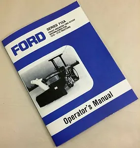 Ford Series 715A Front Mounted Snowblower For 1510-1710 Operators Owners Manual - Picture 1 of 1