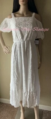 Vestido largo blanco fuera del hombro clase de arte para niñas y niños - talla M (7/8) Foto 1 de 4