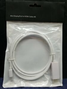 Mini DisplayPort to HDMI Cable 6ft
