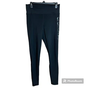 Adidas Design 2 Move High Rise Leggings Womens M Black Athletic Training - Picture 1 of 11