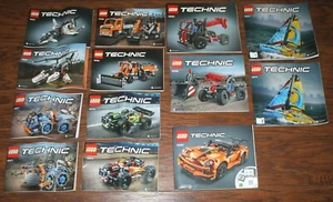 Huge Lot of 13 LEGO Technic Instruction Manuals ONLY  - Bild 1 von 1