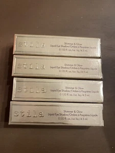 Lot of 4 Stila Shimmer And Glow Liquid Eye Shadow - Picture 1 of 2