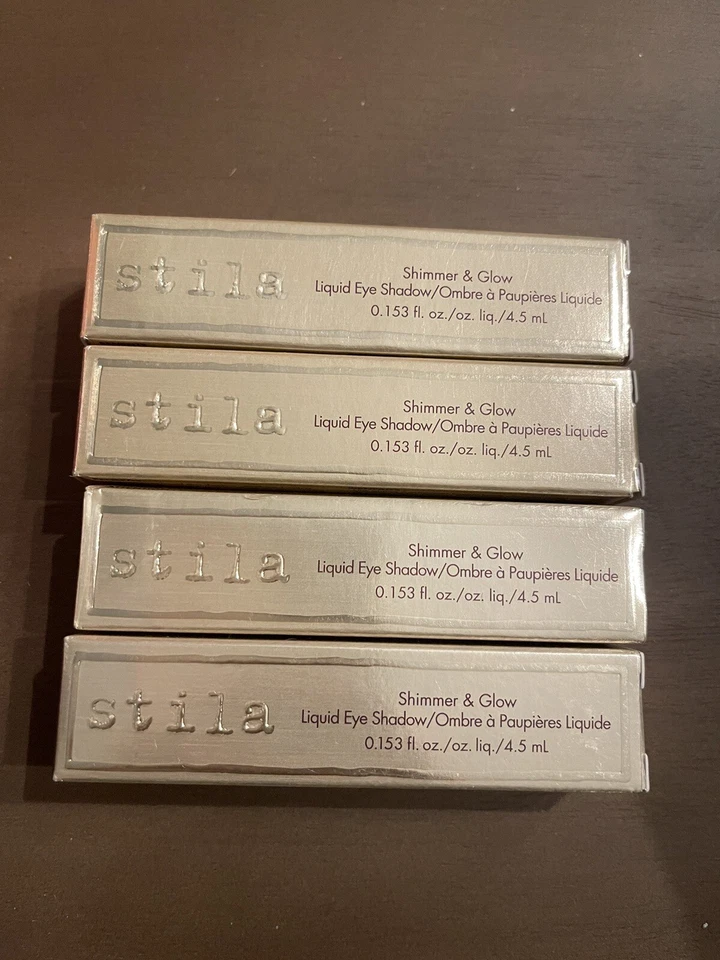 Lot of 4 Stila Shimmer And Glow Liquid Eye Shadow - Image 1 of 2