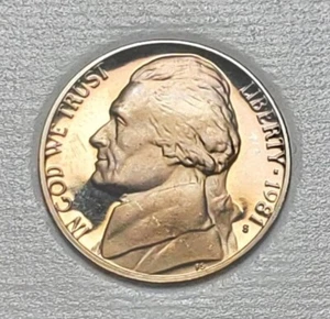 1981 S TYPE 1 JEFFERSON NICKEL PROOF UNC #P137 - Bild 1 von 2