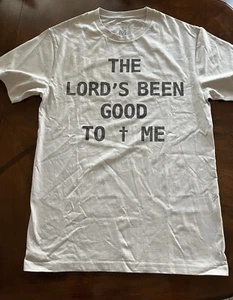 Christian T Shirt Adult M Bone/Beige THE LORD'S BEEN GOOD TO ME Unisex NEW! - Picture 1 of 7