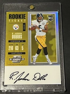 2017 Contenders Optic Ticket RPS Gold 6/10 R Joshua Dobbs Auto RC NM/MT to Mint - Picture 1 of 2