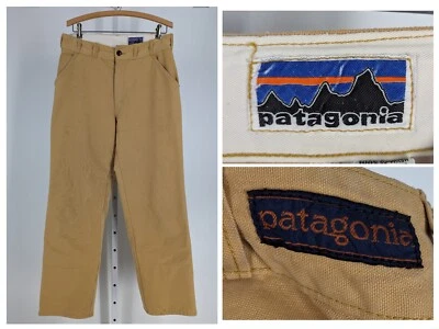 Patagonia Vtg 70s Canvas Chino Stand Up Work Art Grunge Painter Pants Trousers  - Image 1 of 4
