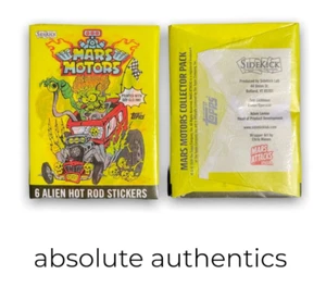 Topps Sidekick Mars Motors Sealed 6 Card Collectors Wax Pack Mars Attacks - Picture 1 of 2