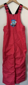 NWT Columbia Youth Girls Snowslope II Bib Coral Pink Sz L Large 14 16 Ski Pants - Picture 1 of 7