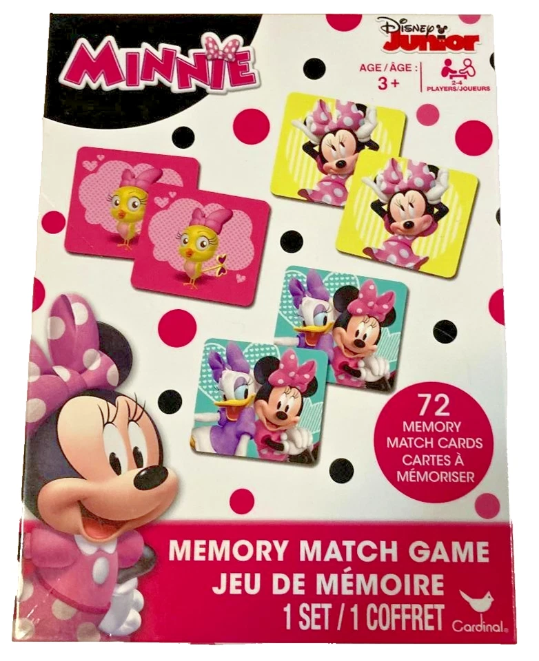Disney Minnie mouse card game memory match game educational - Image 1 of 1