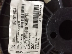 10' Belden 9940 4 Conductor 22 AWG Gauge Braid & Foil Shielded Cable ~ 4C 22AWG - Picture 1 of 1