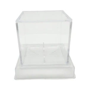 Clear Baseball Display Case Acrylic Square Baseball Holder Display Stand - Bild 1 von 8