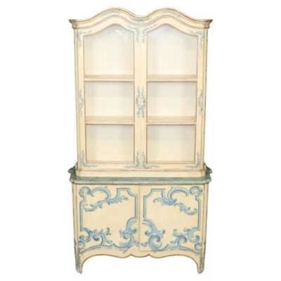 Vitrina italiana veneciana decorada con pintura de panadero vitrina de gabinete de exhibición Foto 1 de 4