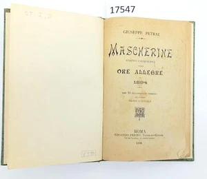 G. Petrai Mascherine strenna carnevalesca 1894 Roma Storia di Giuseppe Mastrilli - Imagen 1 de 7