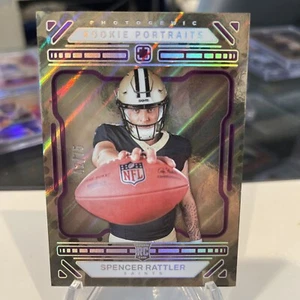 Retratos de novato Panini Photogenic Spencer Rattler 2024/75 🔥 Saints RC - Imagen 1 de 4