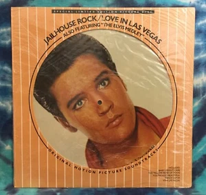 Elvis Presley PICTURE DISC Jailhouse Rock / Love In Las Vegas SEALED Limited  - Picture 1 of 8