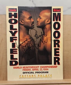Evander Holyfield v Michael Moorer Program Shannon Briggs Pernell Whitaker Auto - Picture 1 of 5