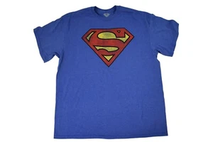 Camiseta Superman Para Hombre Superman Logotipo Envejecido Nueva L - Imagen 1 de 2