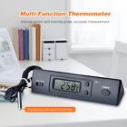 Electronic Thermometer Car Multifunctional Temperature Display With Probe Black