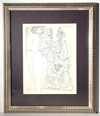 PABLO PICASSO BOOKPLATE #74 from the 1956 PICASSO FOR VOLLARD SUITE FRAMED - Image 1 of 4