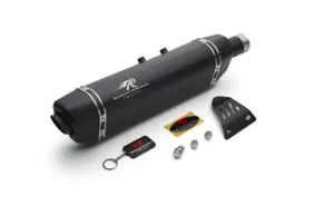 "RED ROOSTER VERTEX EXHAUST, MATTE" FIT FOR R.E HIMALAYAN 411 & SCRAM 411 - Picture 1 of 2