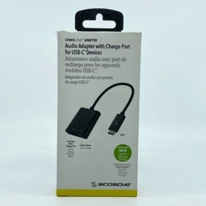 Enchufe adaptador de audio Scosche para dispositivos USB C Samsung Galaxy S23 Ultra Pixel 7 - Imagen 1 de 3
