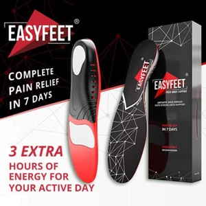 Premium Orthopedic Sport Insoles for Feet PU Gel Shock Absorption Breathable Sol - Picture 1 of 5