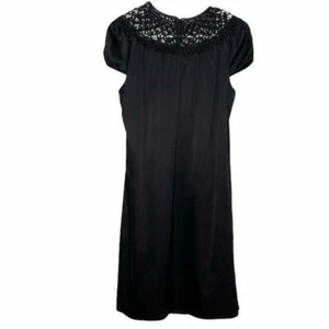 Elie Tahari black lace silk dress women's size small - Picture 1 of 9