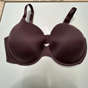 Victoria Secret Underwire Bra Women’s 38DDD Lined Padded T-Shirt Bra Brown - Picture 1 of 14