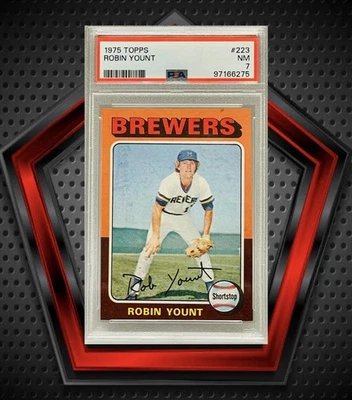 Robin Yount *PSA 7* 1975 Topps Baseball #223 Milwaukee Brewers MLB Foto 1 de 3