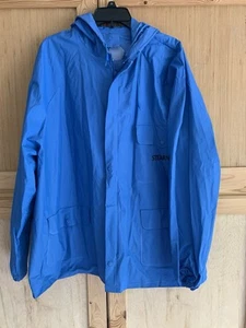 Stearns Blue Vinyl (PVC) Rain Jacket Men's Size XL, Coat, Waterproof - Picture 1 of 4