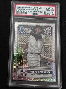 Jasson Dominguez 2020 Bowman Chrome Mega Box Spanning/Globe PSA 10 NY Yankees - Bild 1 von 2