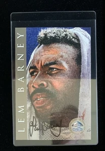 LEM BARNEY PLATINUM Autograph Hall of Fame Signature Series Card  188/2500 - Picture 1 of 2