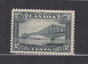 1928-1929 #156 12¢ QUEBEC BRIDGE KING GEORGE V SCROLL ISSUE  F-VF - Picture 1 of 2