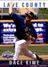 2015 Lake County Captains Grandstand 18 Dace Kime Defiance Ohio OH Baseball Card