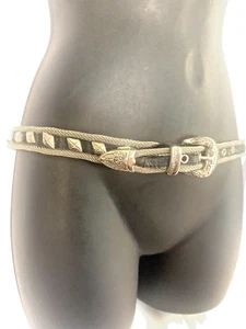 Años 80 90 DE COLECCIÓN Pernos de Malla de Metal Pesado Remache Hipster Motociclista Rocker Punk Cinturón 32 - Imagen 1 de 13