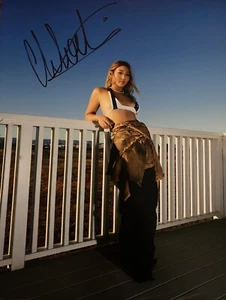 Chloe Kim Signed 8x10 Photo! Back 2 Back Olympic Gold Medal Snowboard!! W/COA - Picture 1 of 2
