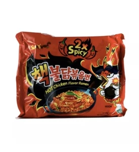 Samyang 2X Spicy Hot Chicken Flavor Korean Ramen Noodle Fire Noodle Challenge - Picture 1 of 4