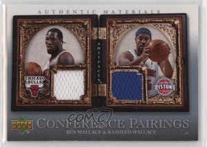 2007-08 Upper Deck Artifacts Conference Pairings /150 Ben Wallace Rasheed HOF
