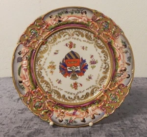 Wandteller Porzellan Antik Barock - Bild 1 von 9