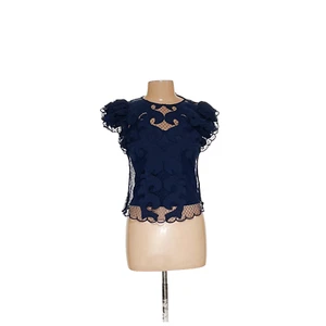 Express Blue Lace Blouse - Size XS - Picture 1 of 4