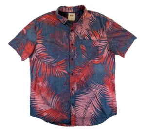 Levi's Shirt Medium Button Down Men's All Over Print Pocket Casual Western - Picture 1 of 8