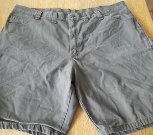 Wrangler Mens 42 Flat Front Carpenter Shorts Gray - Picture 1 of 8